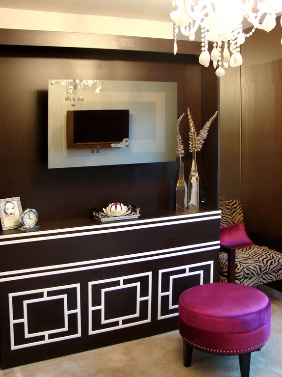 Contemporary Guest Bedroom with Livex Lighting Athena Four Light Mini Chandelier in Antique White, Paint 1, Paint 4, Paint 2